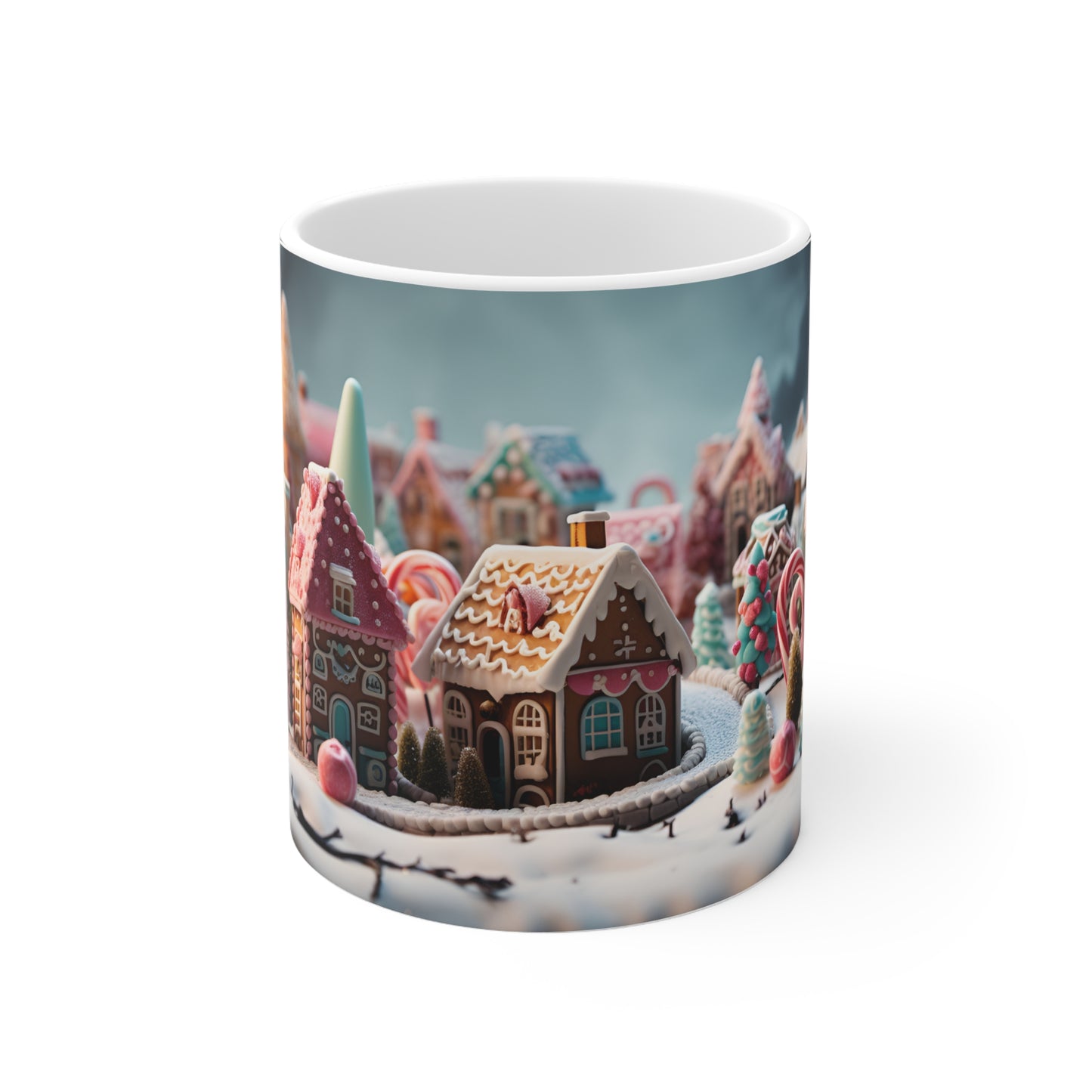 Little Gingerbread Village Mug - 11pz Ceramic Mug - Sea Siren Mug