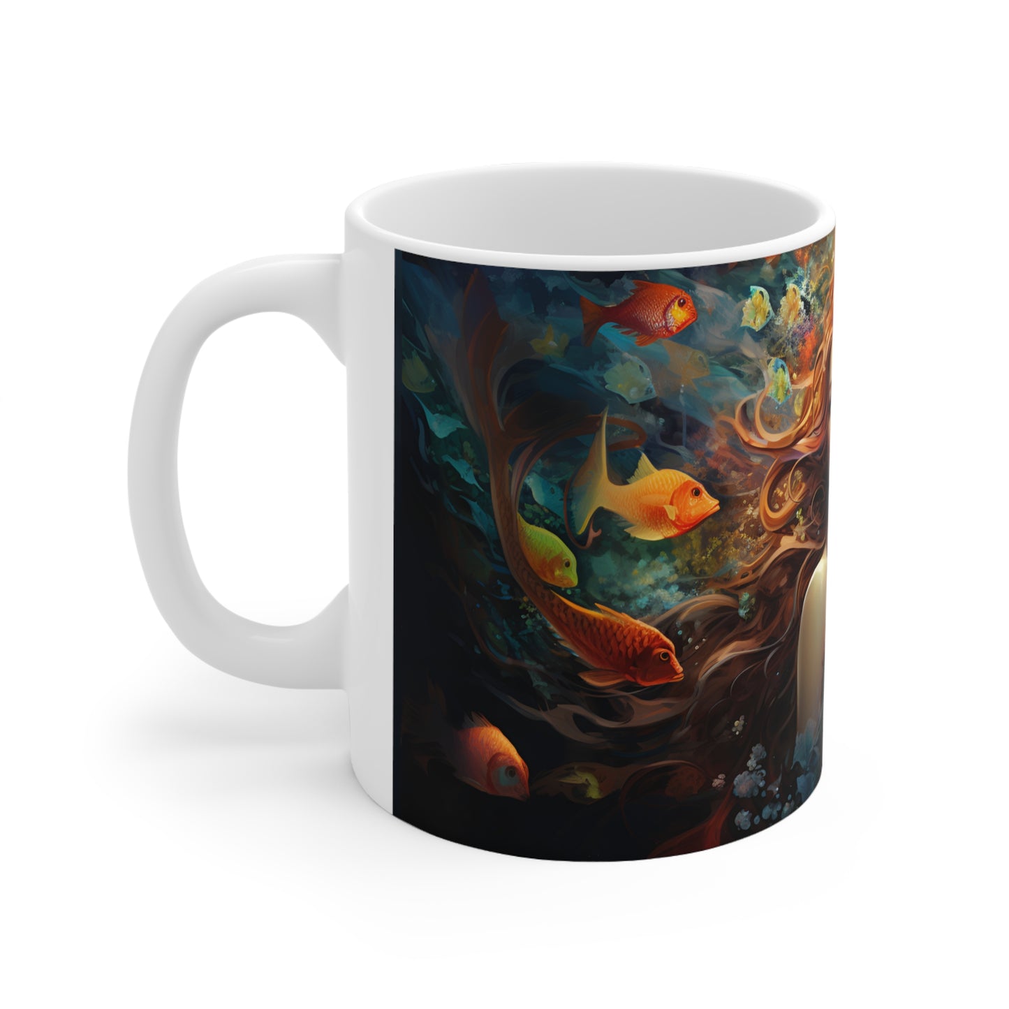 Mermaid Mug - 11pz Ceramic Mug - Sea Siren Mug