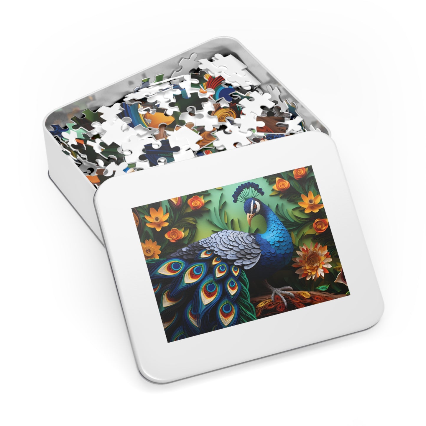 Paper Peacock Jigsaw Puzzle ( 500,1000-Piece)