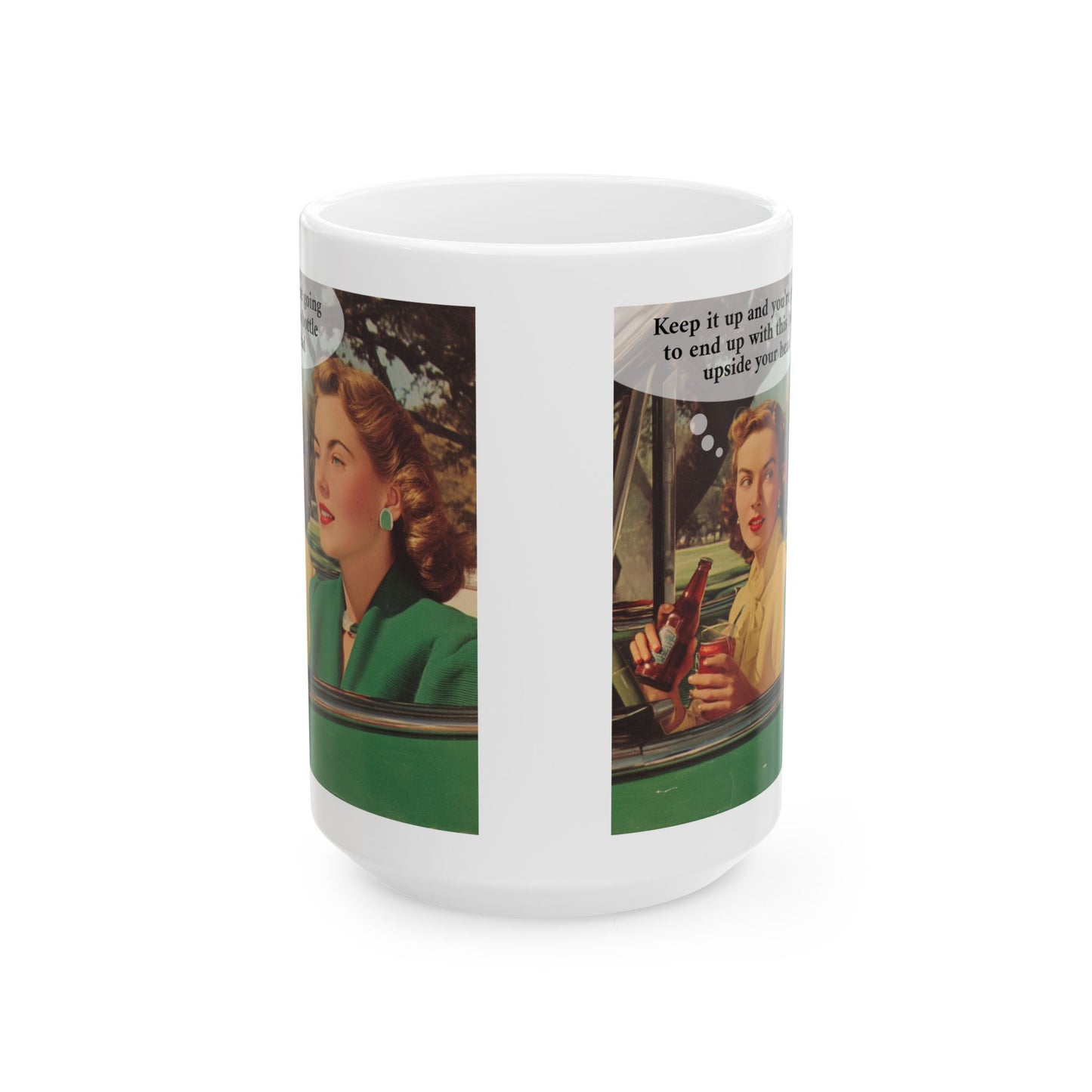 Bottle Upside The Head Mug