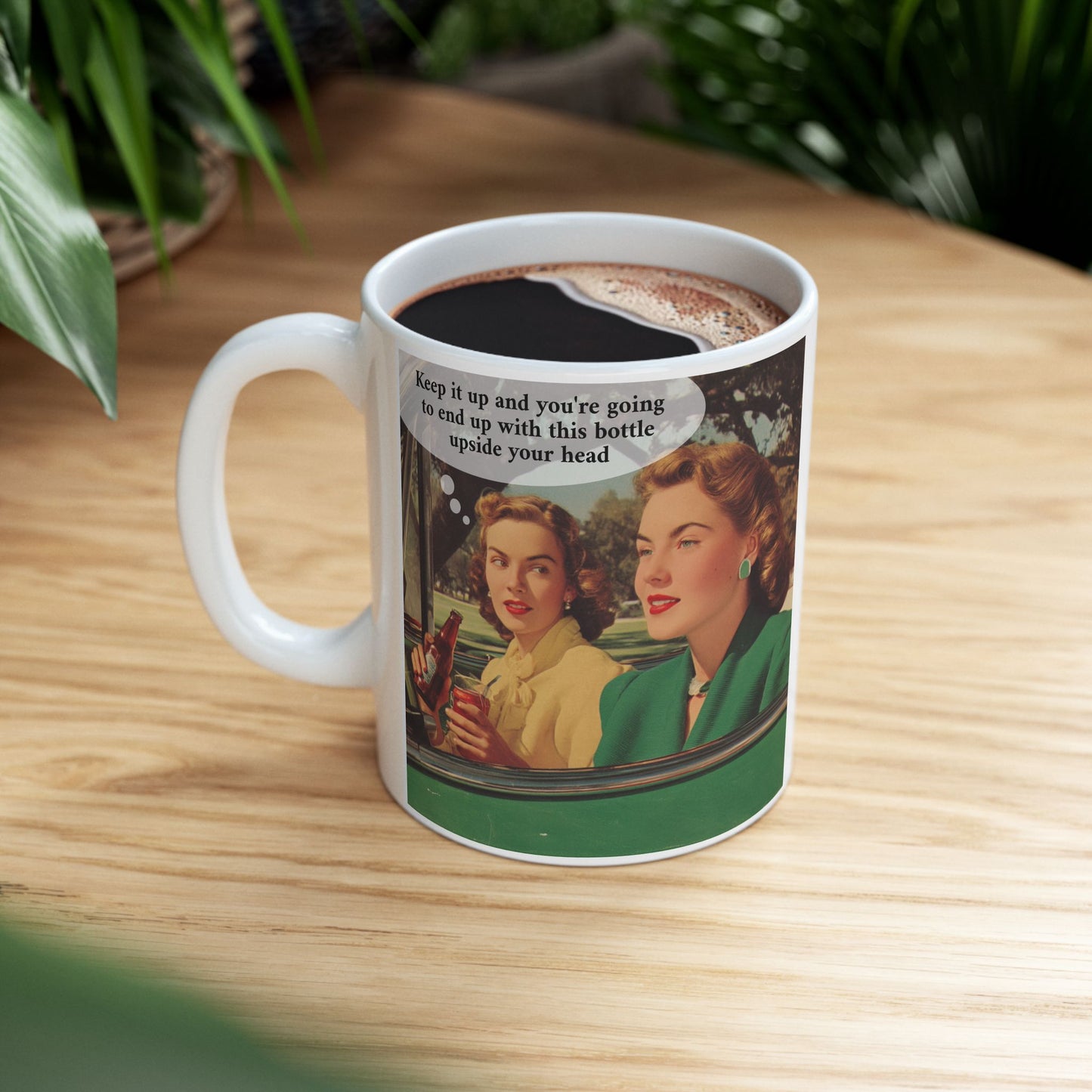 Bottle Upside The Head Mug