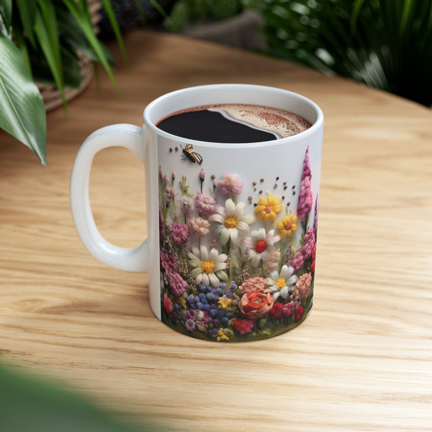 Felted Cottage Garden Mug