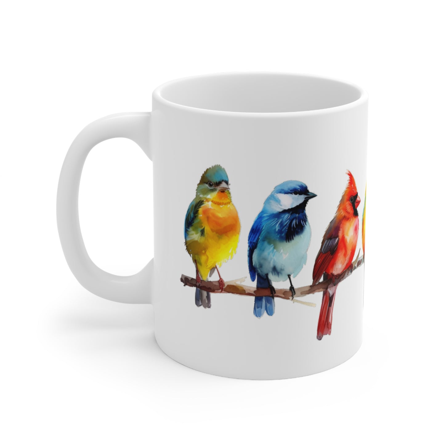 Watercolor Songbirds Mug