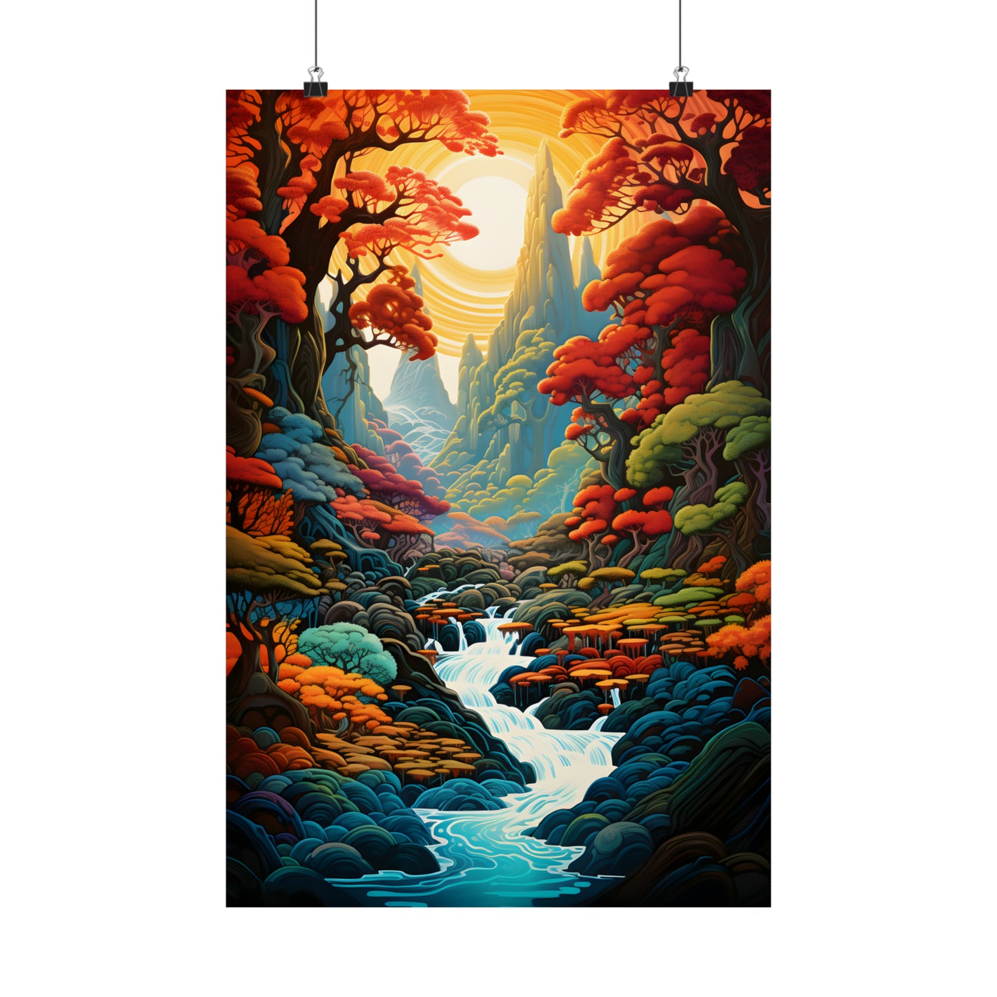 Forest Stream Poster