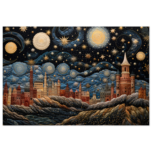 Celestial Embroidery Jigsaw Puzzle (500 or 1000-Piece)