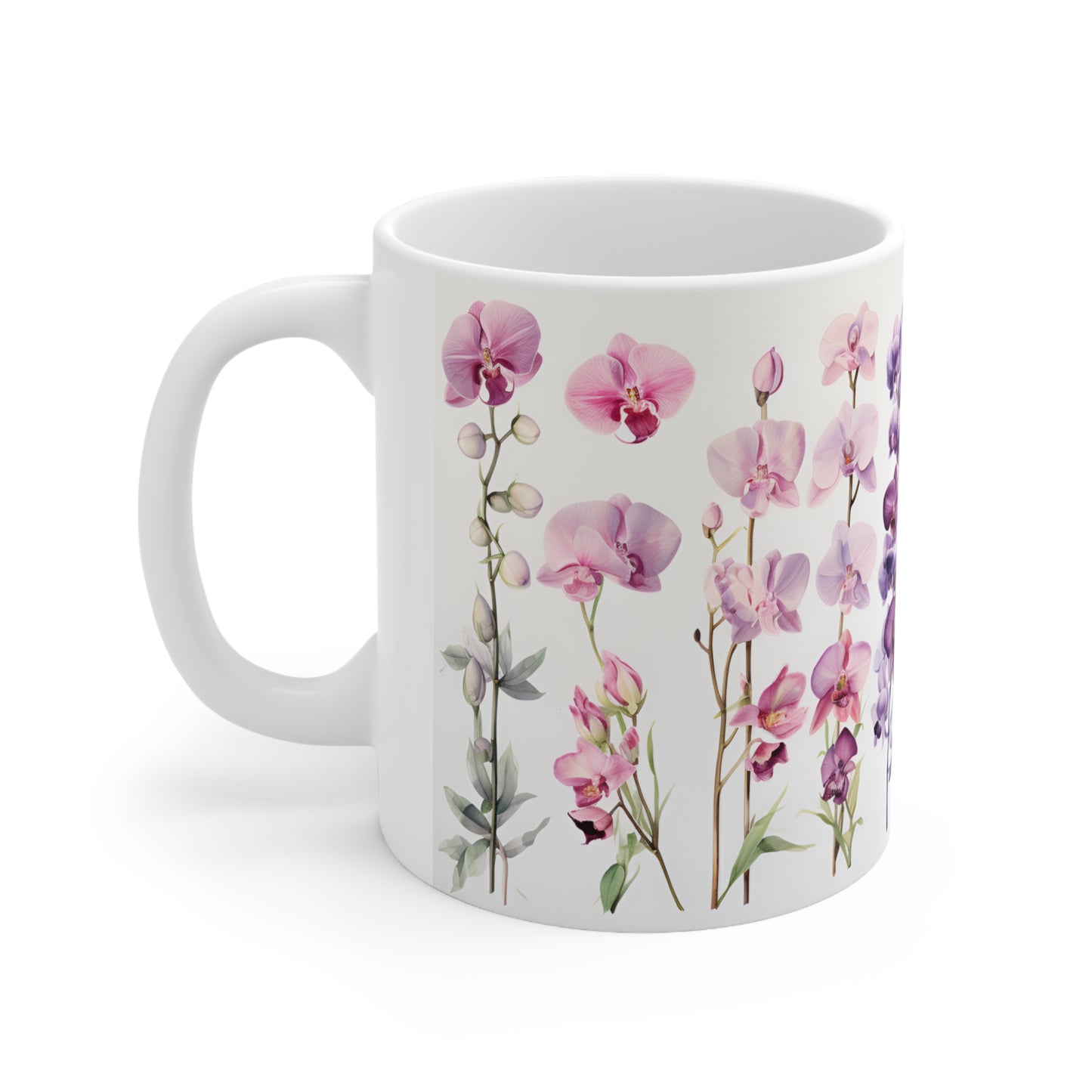 Orchid Mug - 11 oz Ceramic Coffee Mug