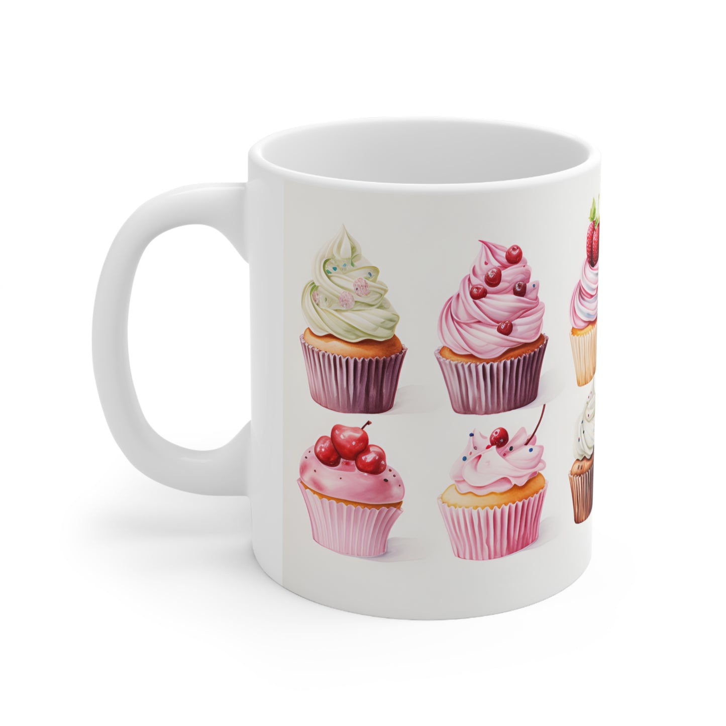 Cupcake Mug  - 11 oz Ceramic Coffee Mug