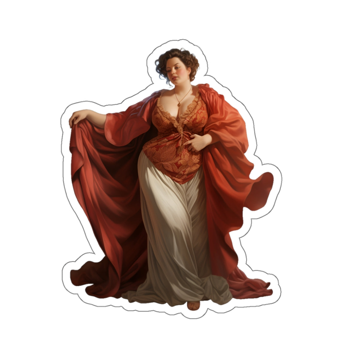 Rubenesque Woman Sticker