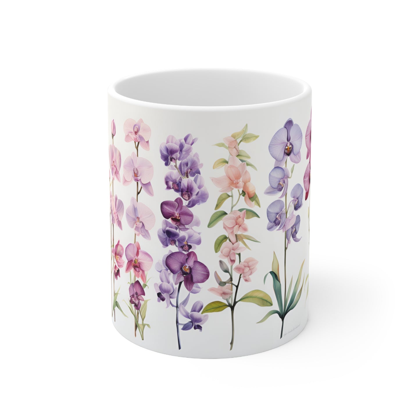 Orchid Mug - 11 oz Ceramic Coffee Mug