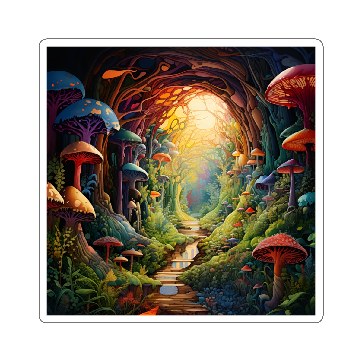 Mushroom Jungle Sticker