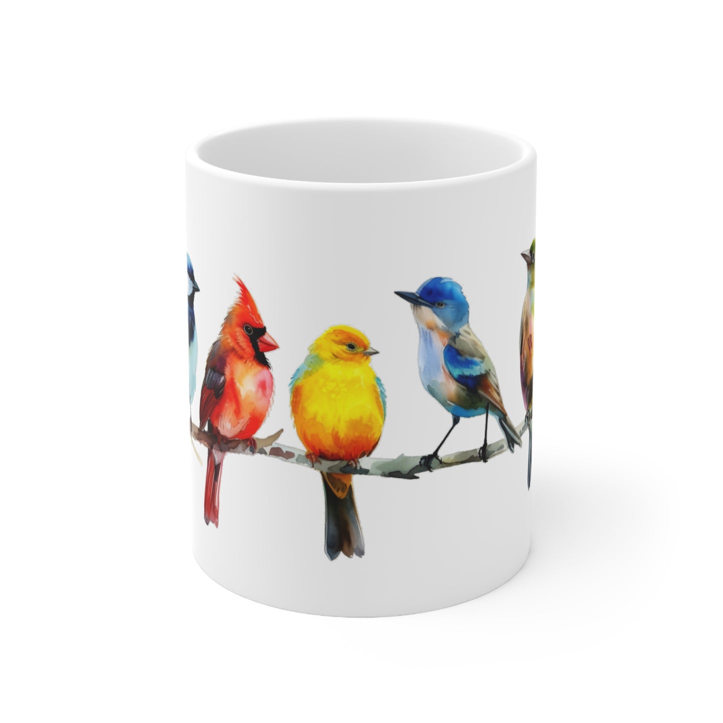 Watercolor Songbirds Mug