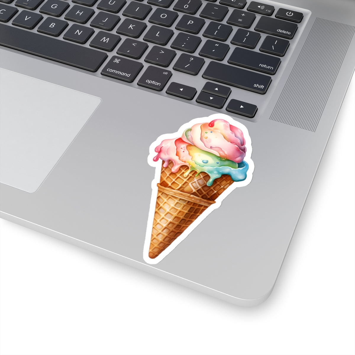 Rainbow Ice Cream Cone Sticker