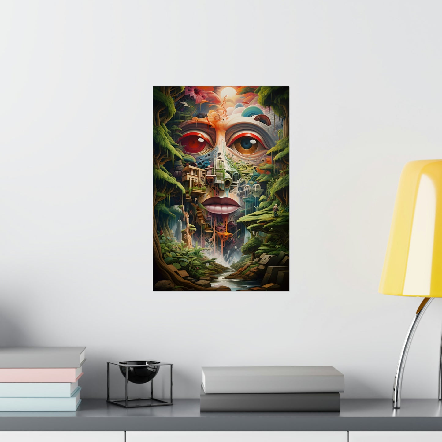 Surreal Face Poster
