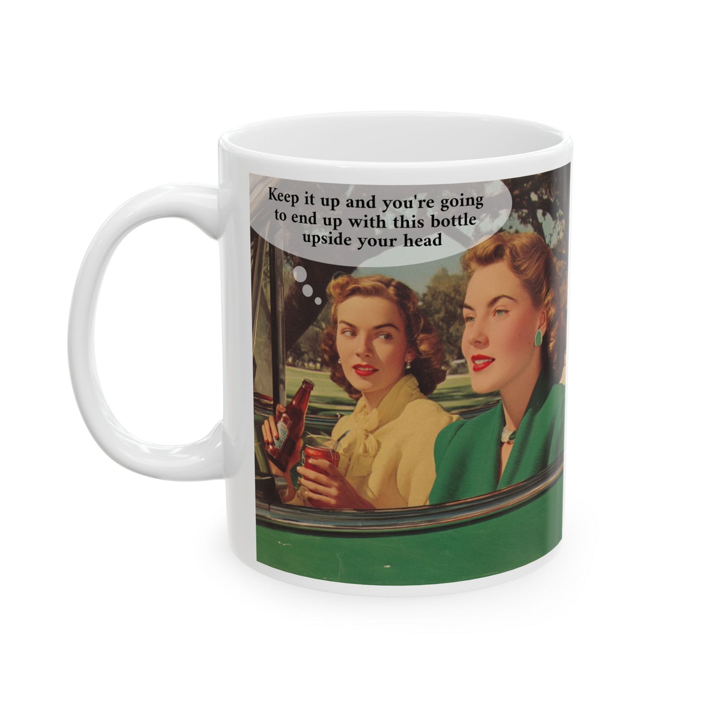 Bottle Upside The Head Mug
