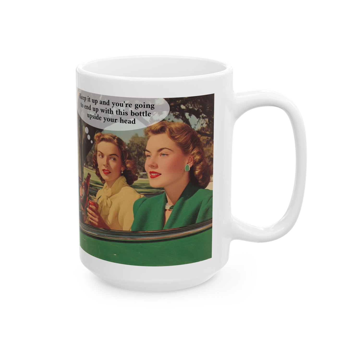 Bottle Upside The Head Mug