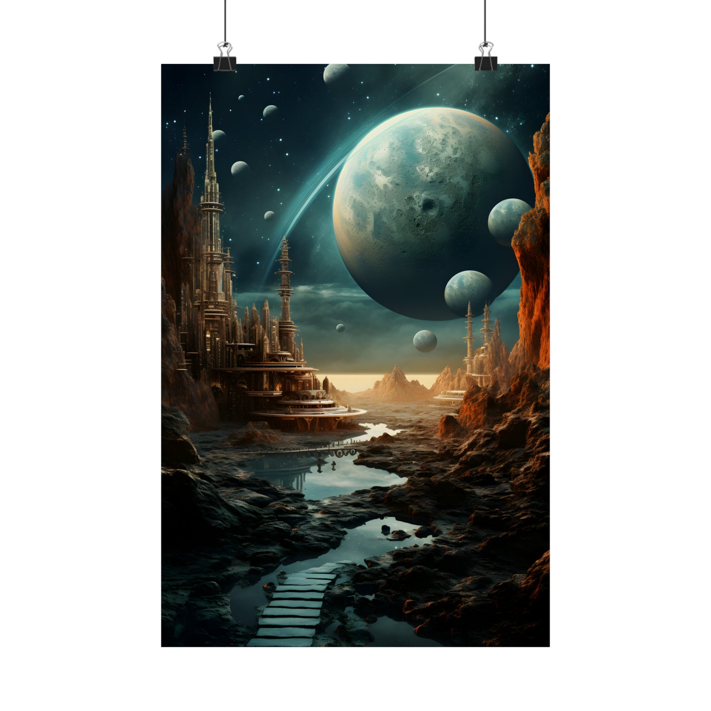 Surreal Space Design Poster