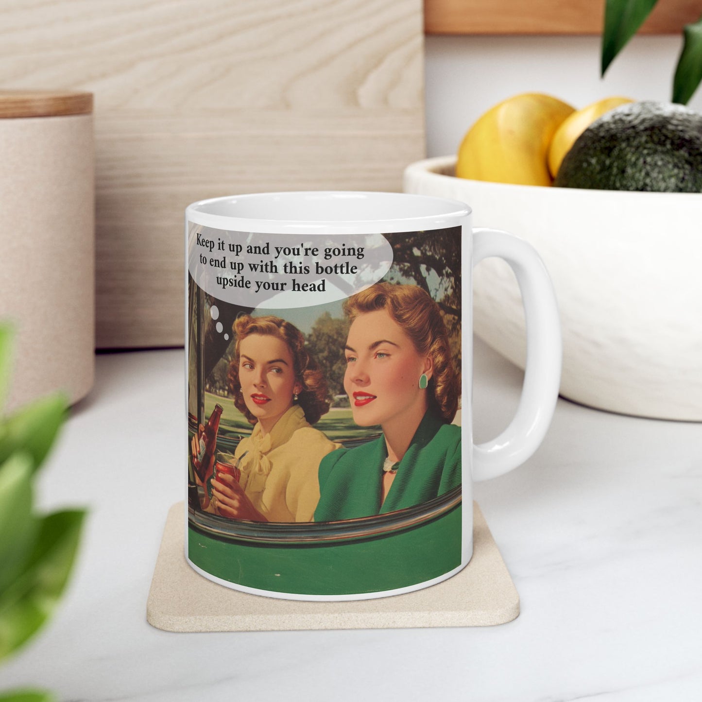 Bottle Upside The Head Mug