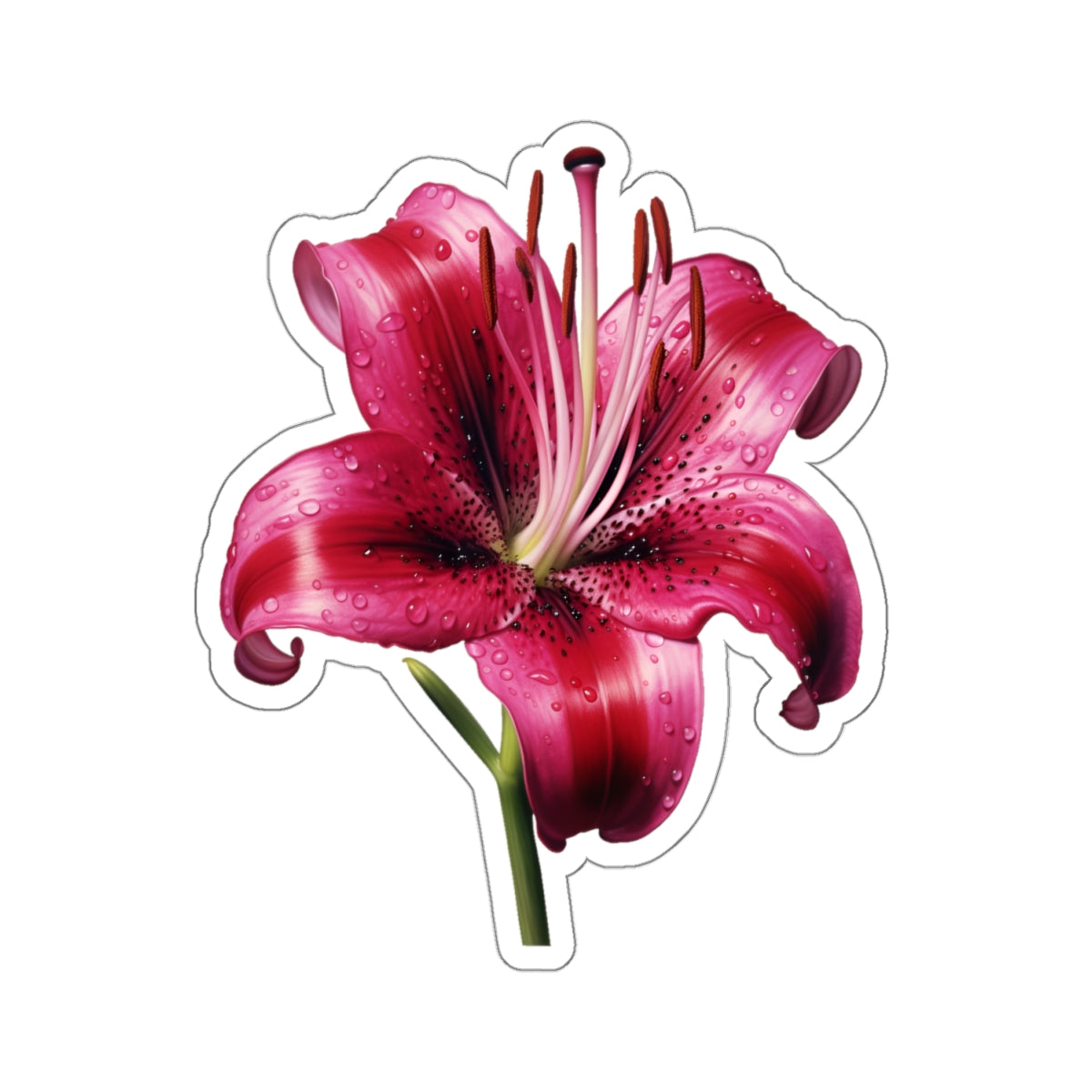 Pink Lily Sticker