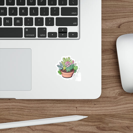 Cute Succulent Pot Sticker