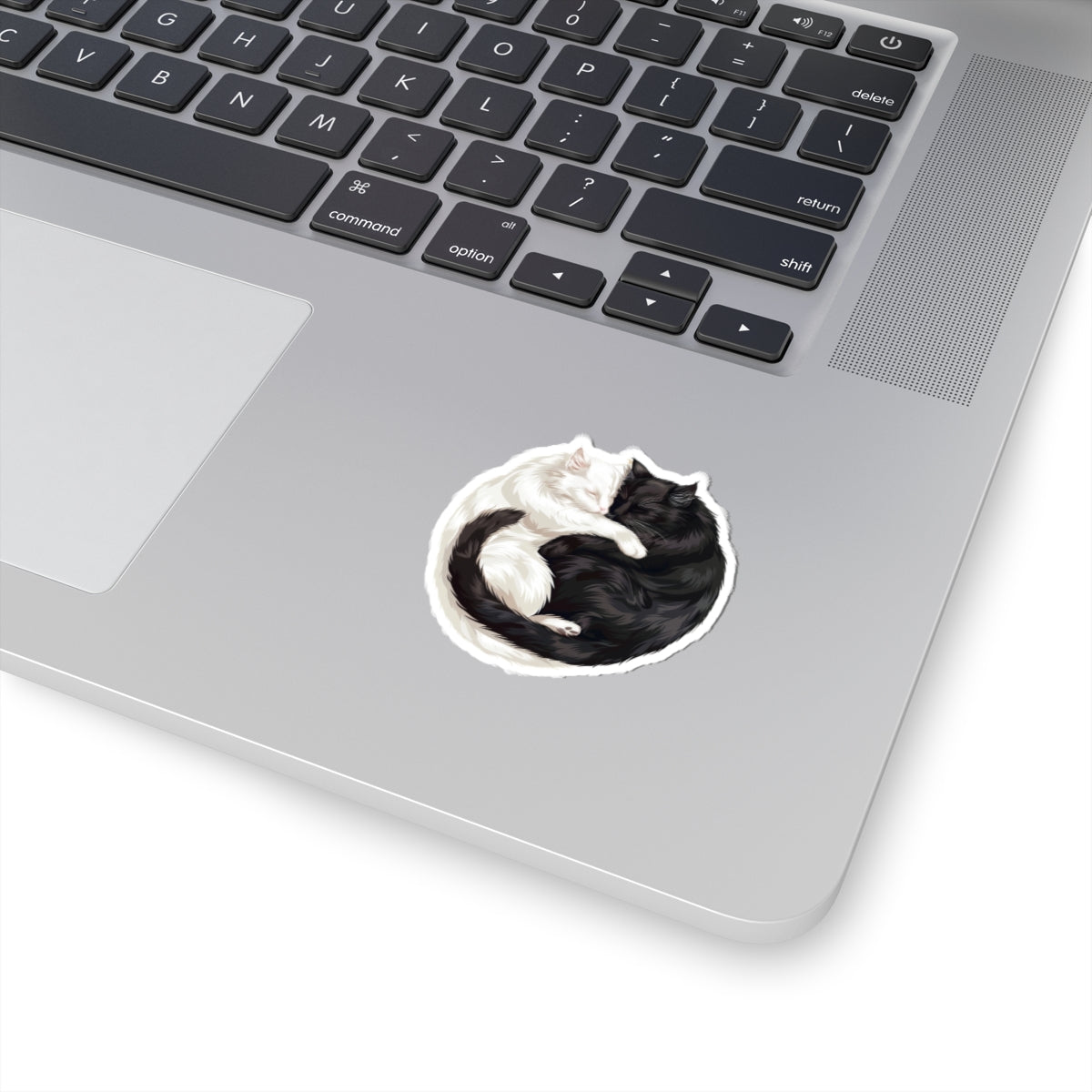 Black Cat and White Cat Sticker