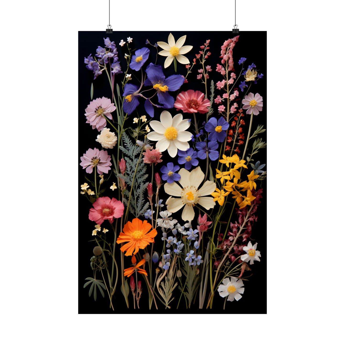 Pressed Flowers Poster