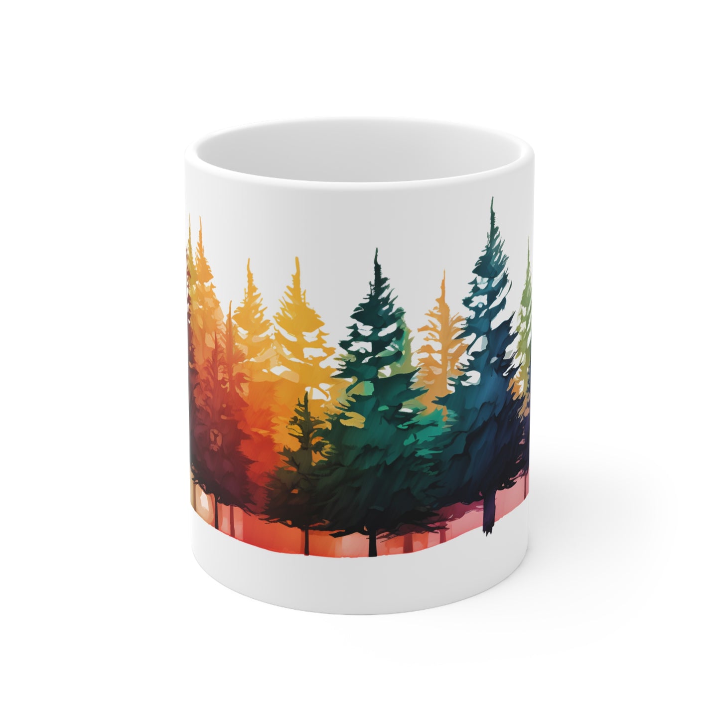 Colorful Pine Forest Mug