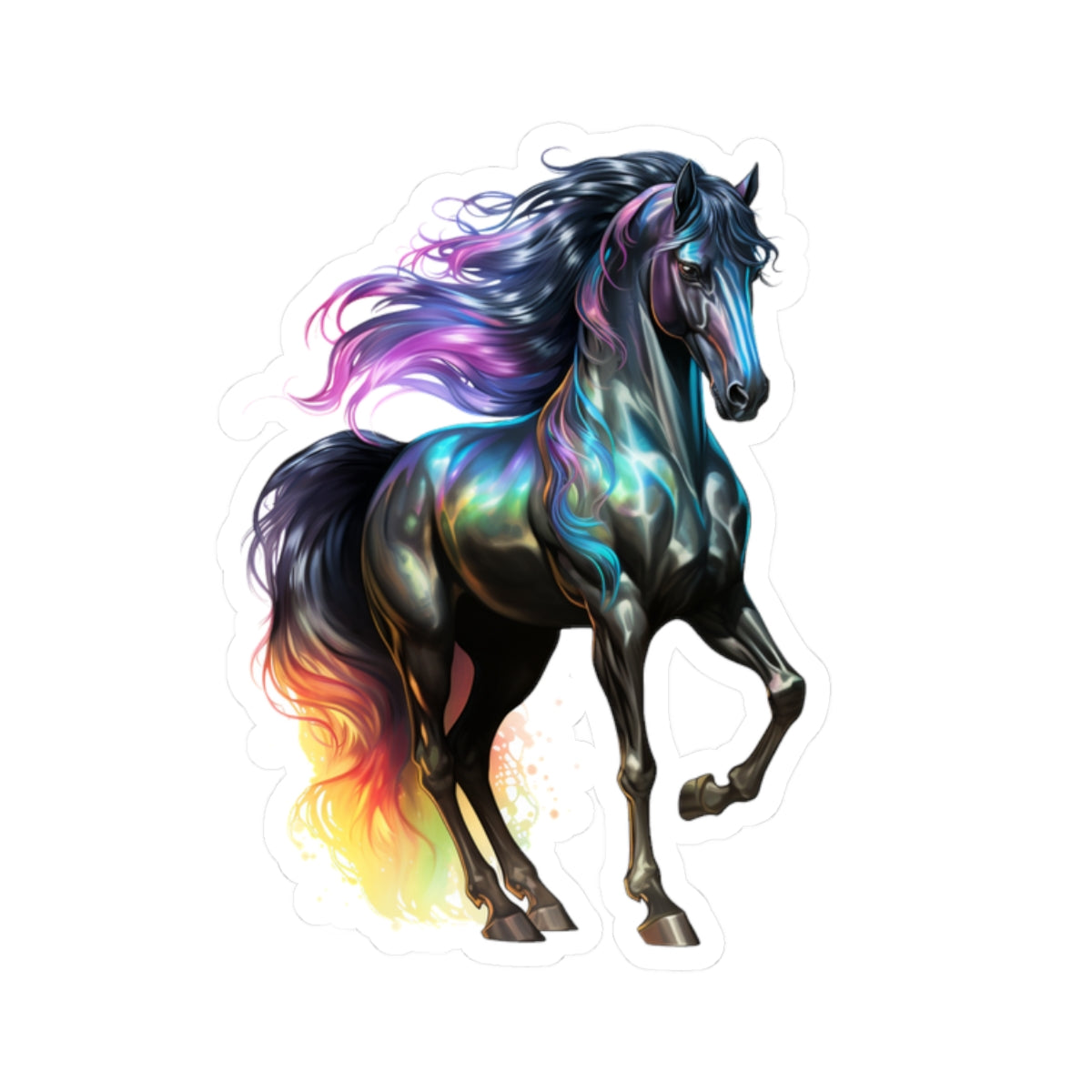 Iridescent Horse Sticker