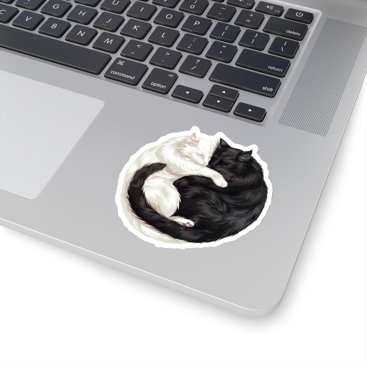 Black Cat and White Cat Sticker