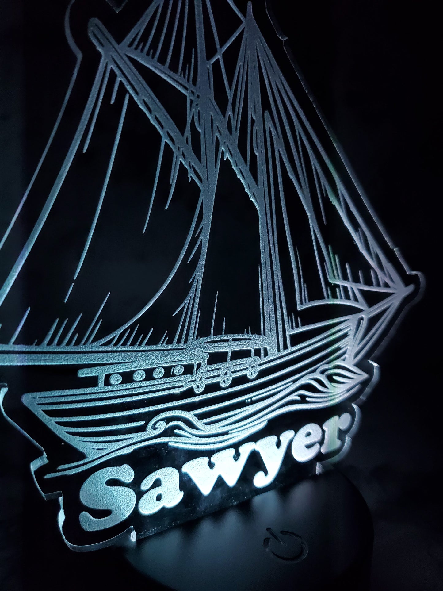 Custom Name Sailboat LED Sign