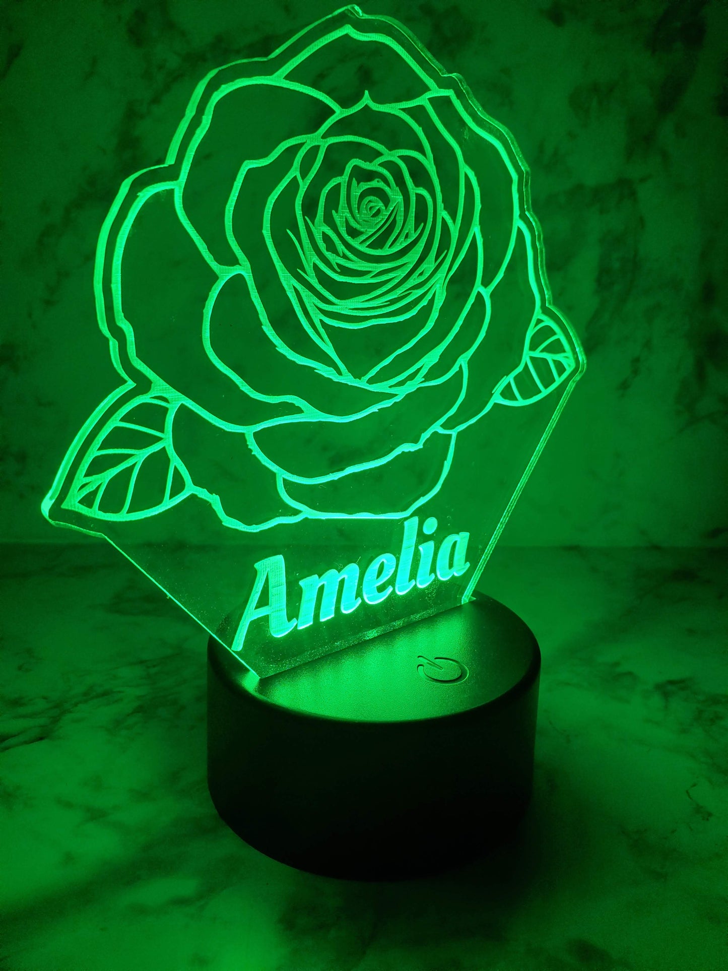 Custom Name Rose LED Sign