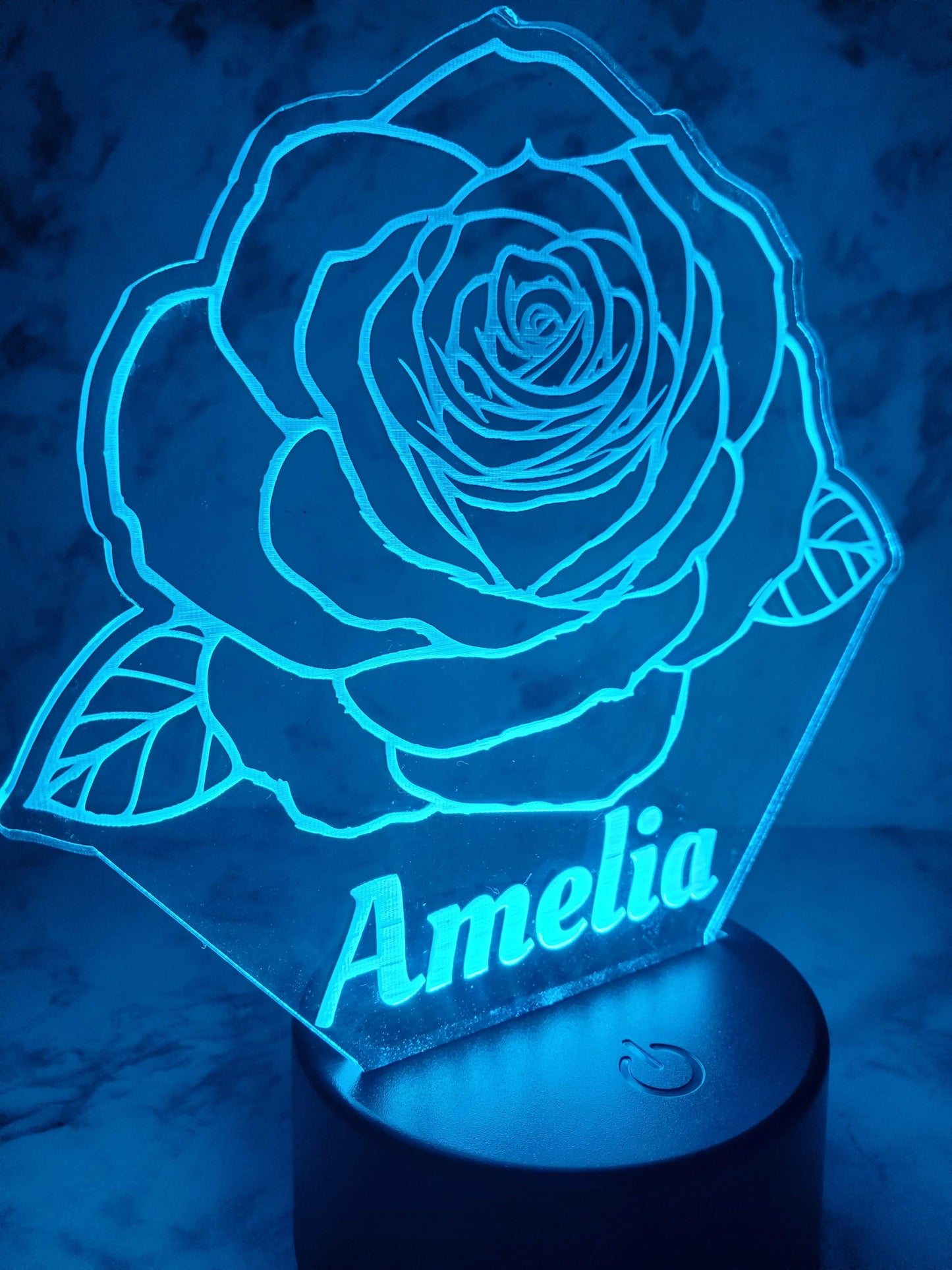 Custom Name Rose LED Sign