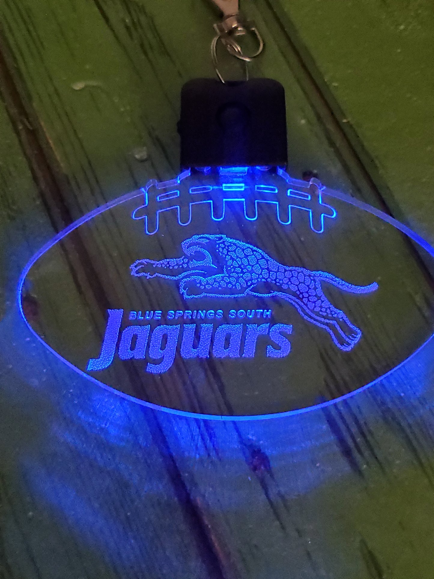 Custom Football Acrylic LED Badge/Lanyard