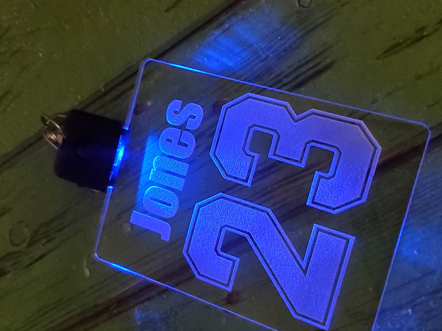 Custom Mock Jersey Acrylic LED Lanyard