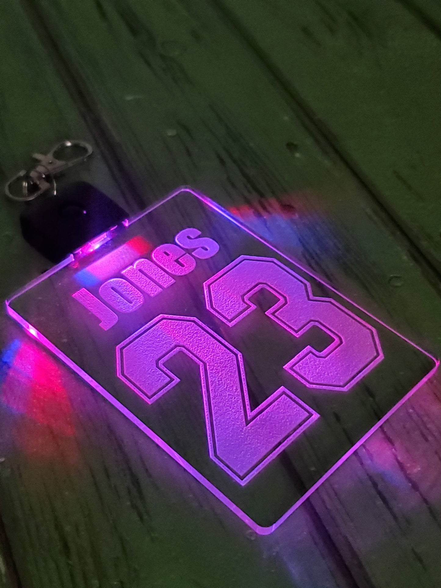 Custom Mock Jersey Acrylic LED Lanyard