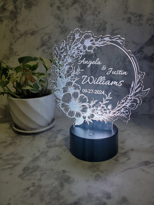 Custom Acrylic LED Couple's Sign