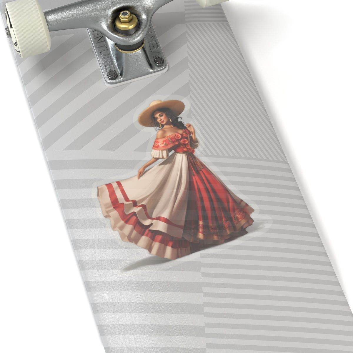 Latina Woman in Traditional Dress Sticker