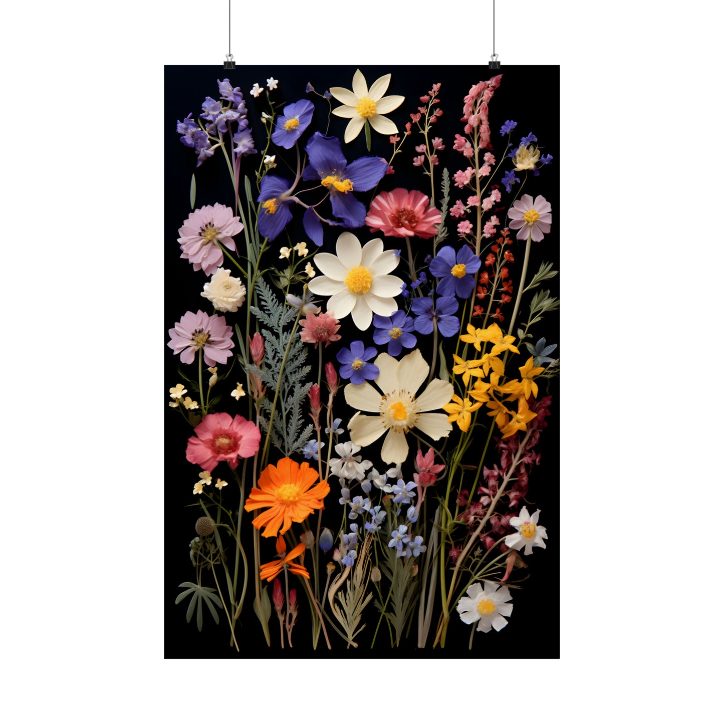 Pressed Flowers Poster