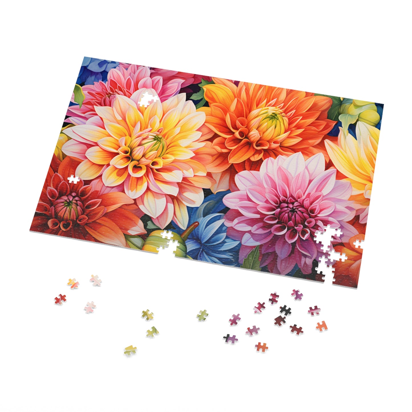 Dahlias Jigsaw Puzzle ( 500,1000-Piece)