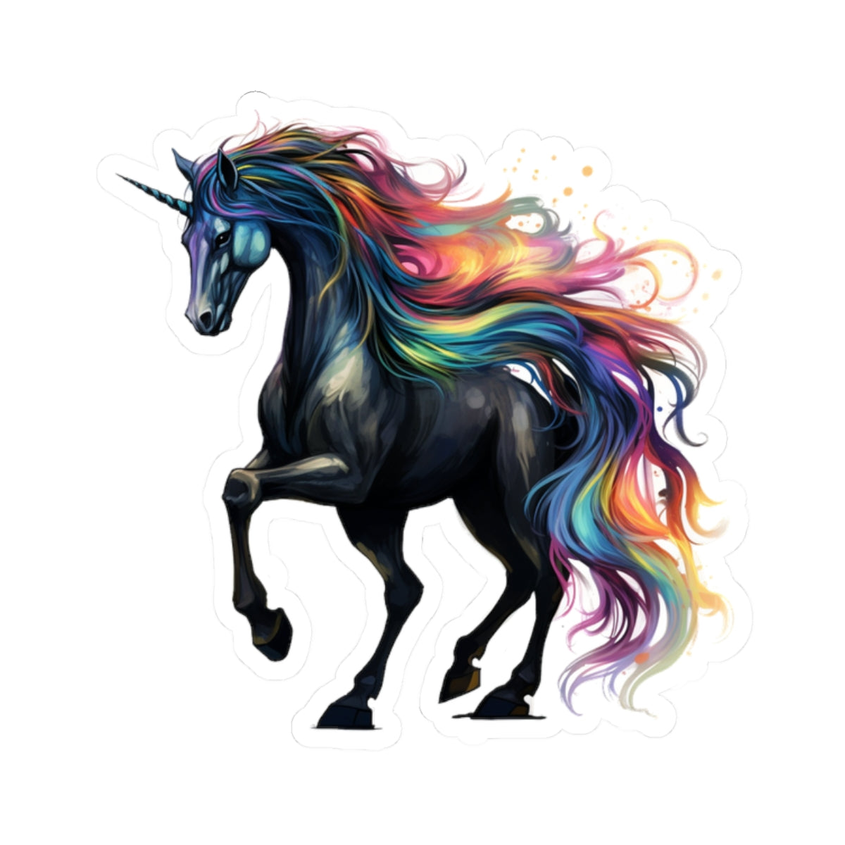 Black Unicorn Sticker