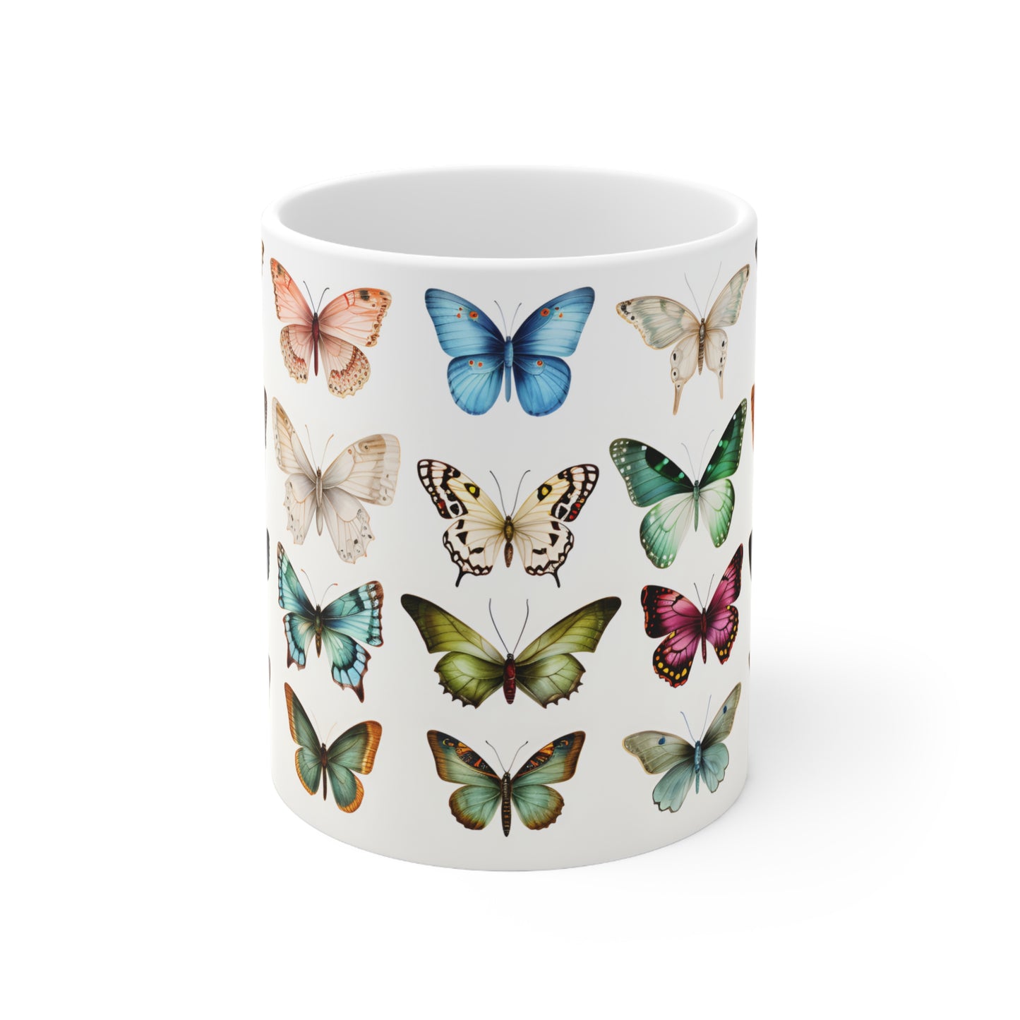 Butterfly Mug - 11pz Ceramic Mug
