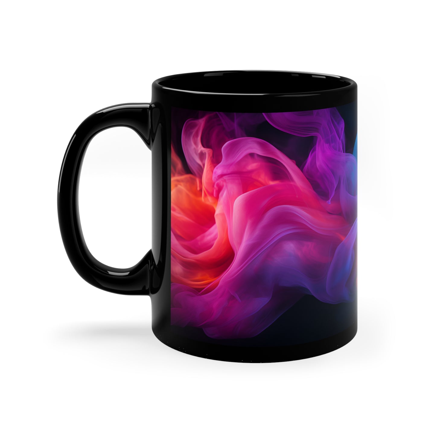 Colorful Smoke Mug - 11oz Black Mug