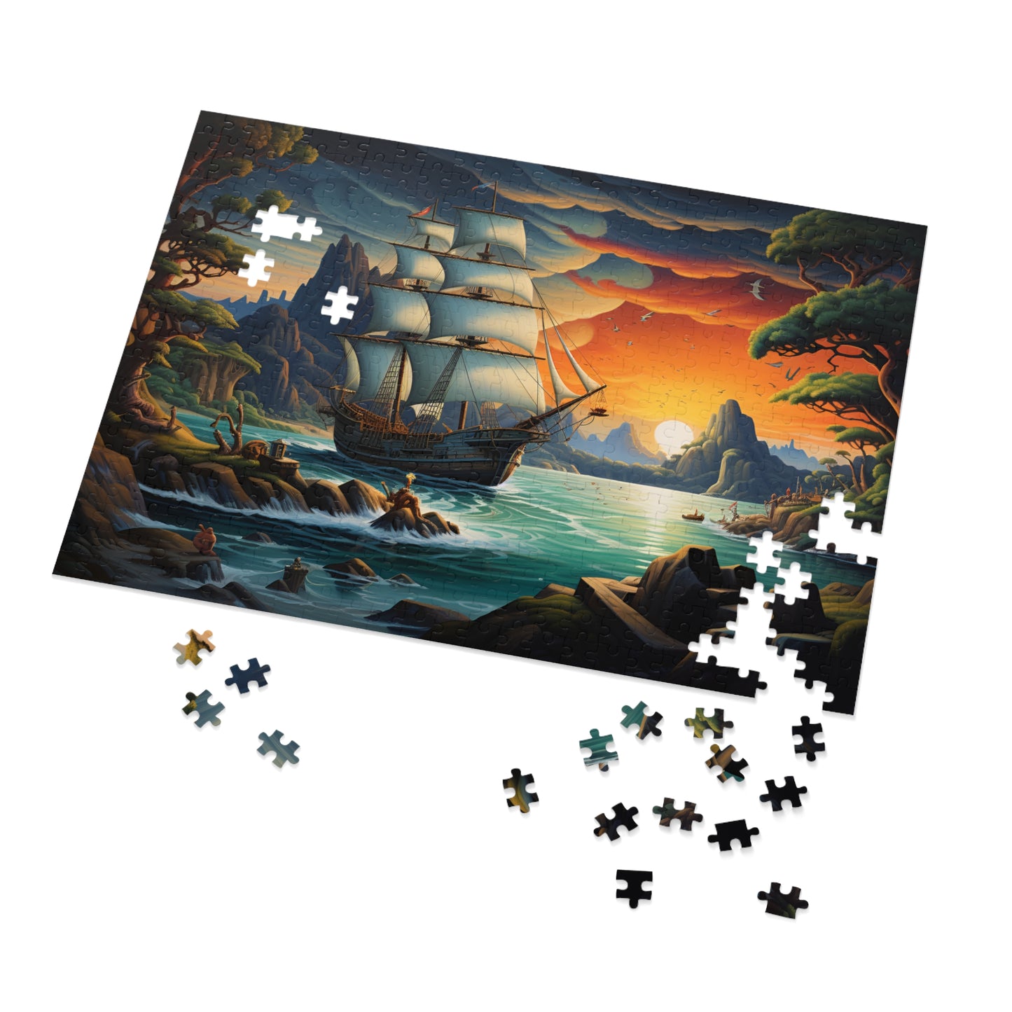 Sailing Ship Adventure Jigsaw Puzzle ( 500,1000-Piece)