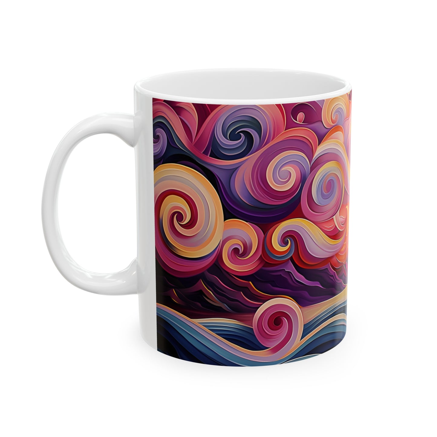 Pink and Purple Sailing Mug