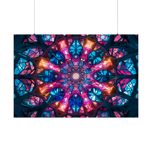 Copy of Geometric Stained Glass Art Poster