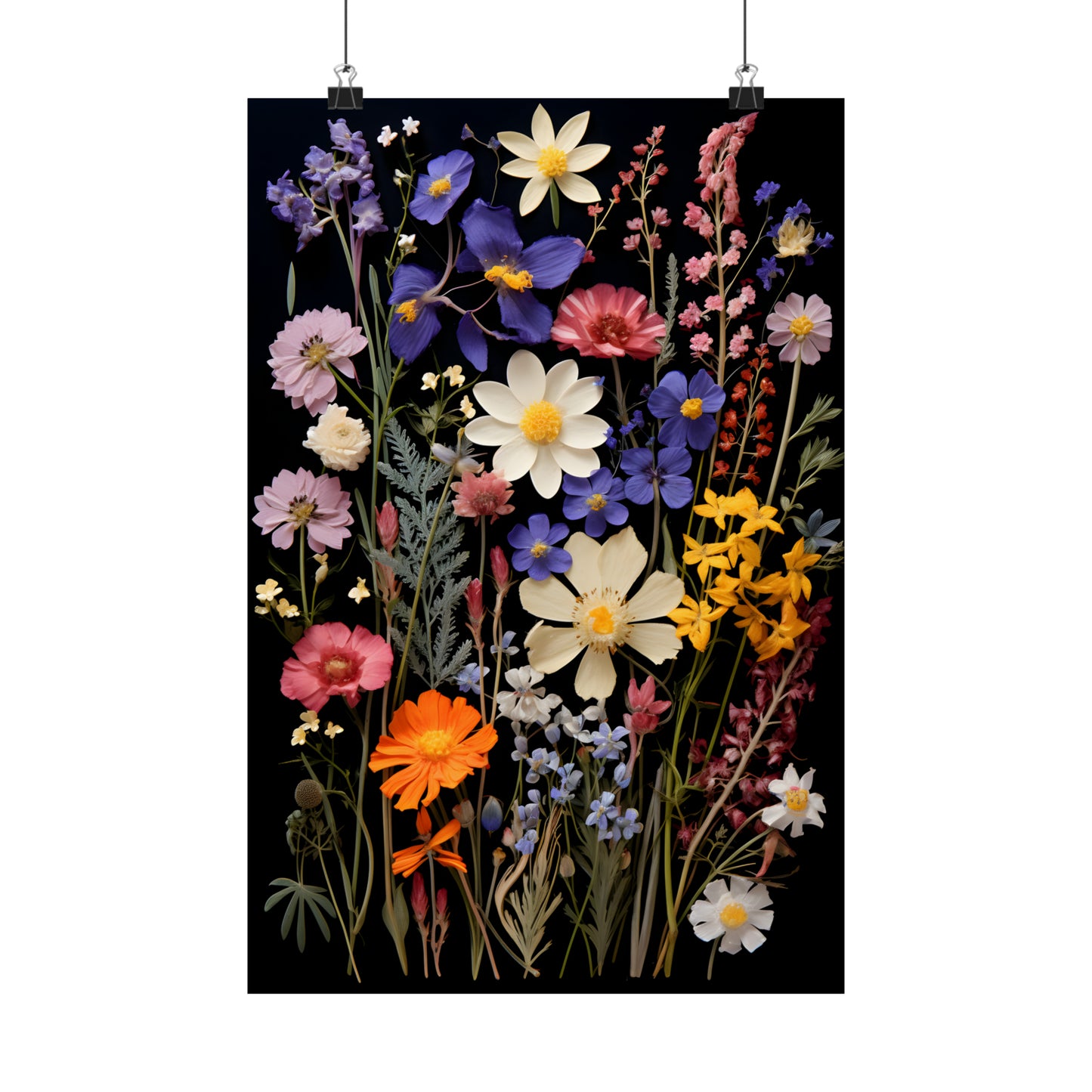 Pressed Flowers Poster