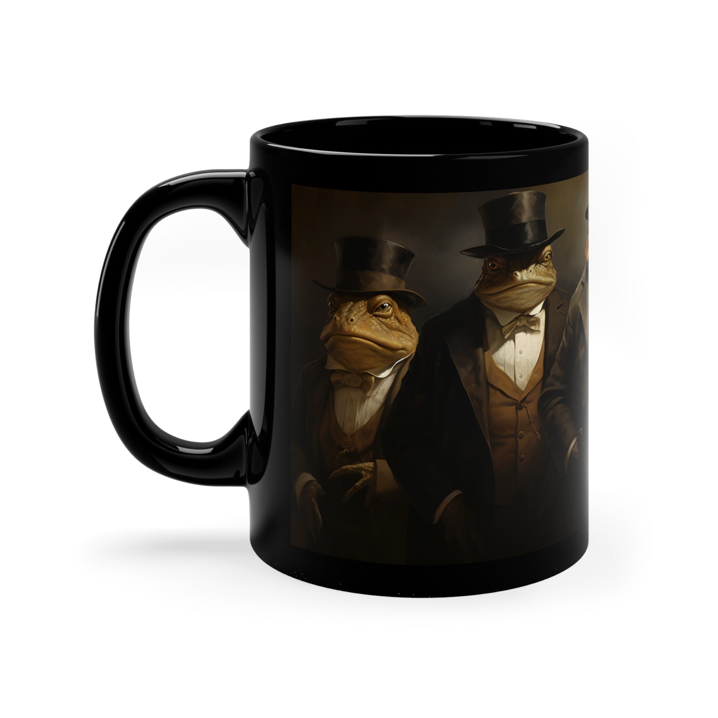 Frog Mafia Mug - 11oz Black Mug
