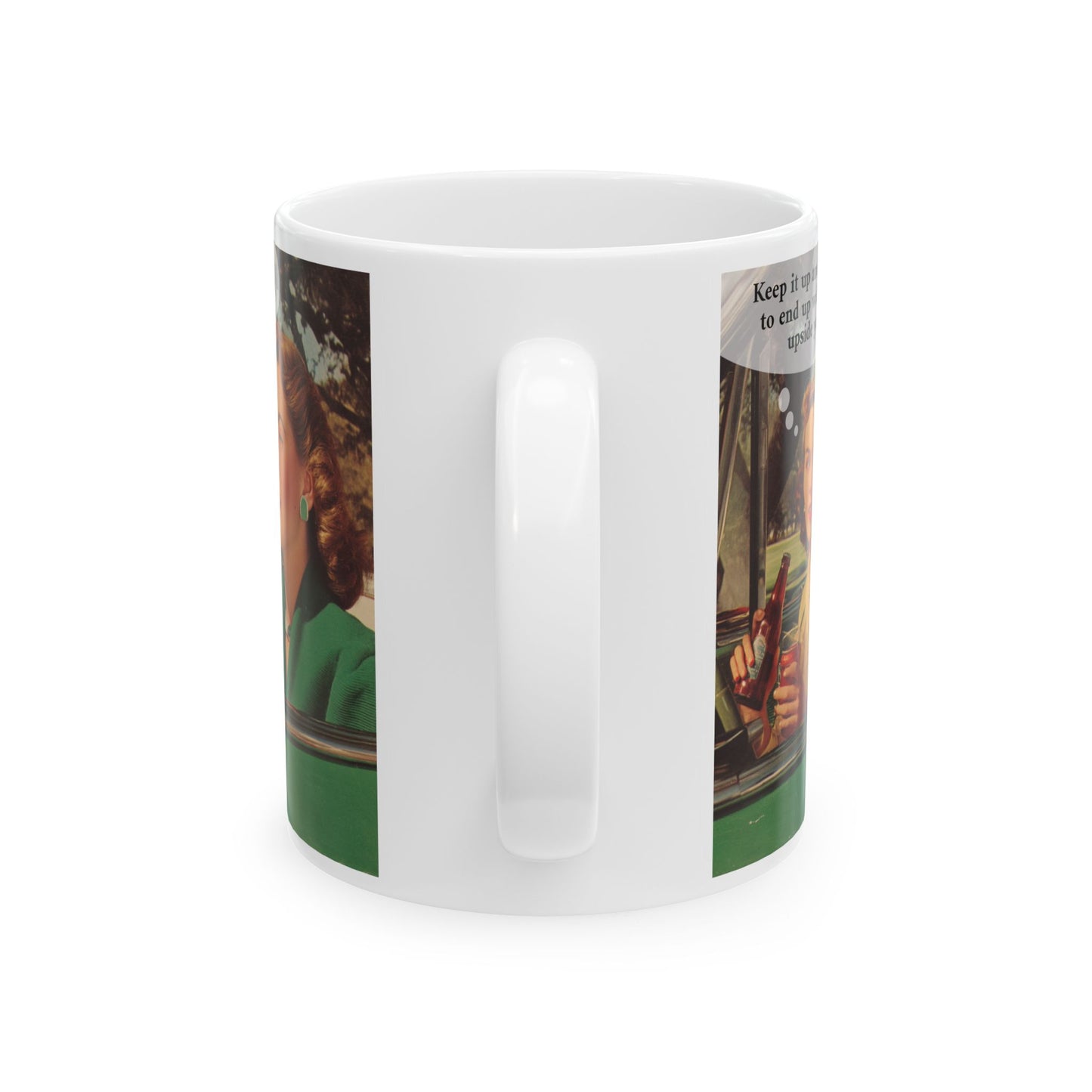 Bottle Upside The Head Mug