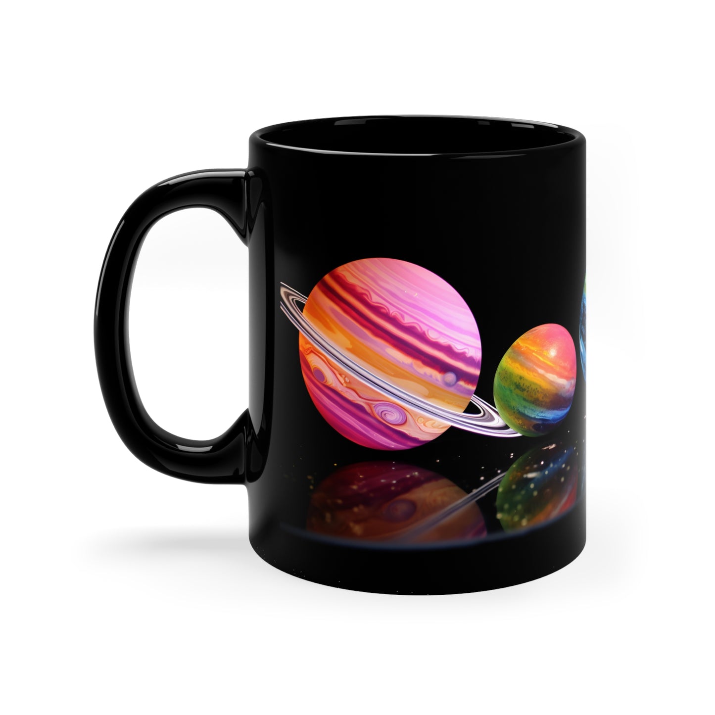 Neon Planets Mug