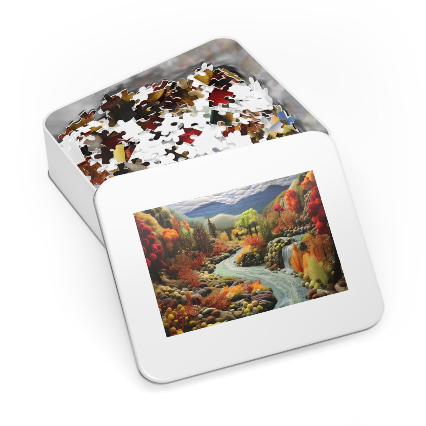 Felted Forest Stream Jigsaw Puzzle ( 500,1000-Piece)