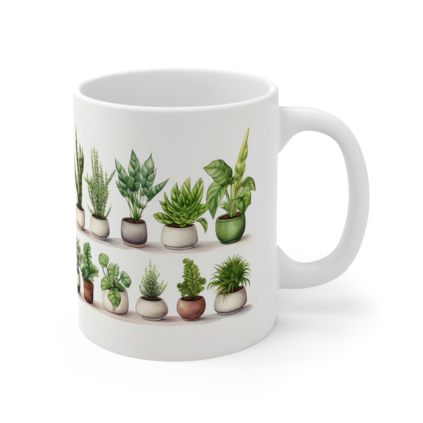 Potted Plant Mug - 11oz ceramic coffee mug - style two